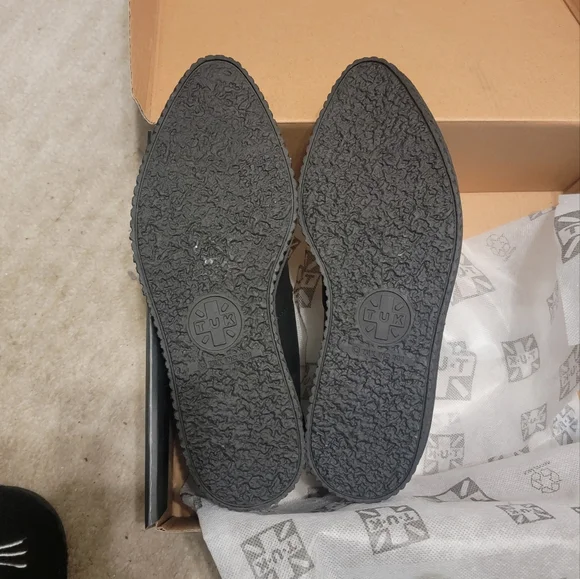 Black TUKskin™ Multi-Strap Pointed Mary Jane Creeper - Picture 4 of 5